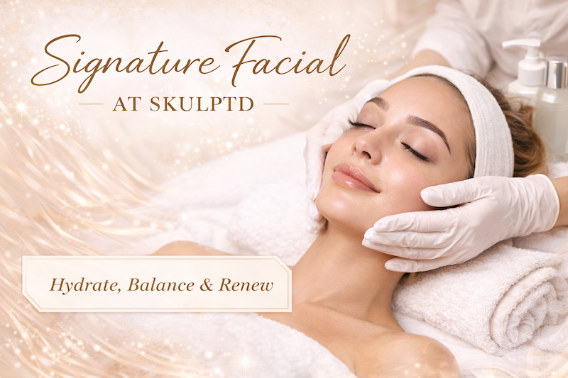 signature facial at Skulptd in Merrick NY